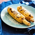 Baked corn with herbs and smoked paprika Royalty Free Stock Photo