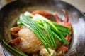 Baked crab vermicelli Royalty Free Stock Photo