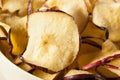 Baked Dehydrated Apples Chips Royalty Free Stock Photo