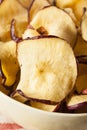 Baked Dehydrated Apples Chips Royalty Free Stock Photo