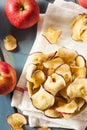 Baked Dehydrated Apples Chips Royalty Free Stock Photo