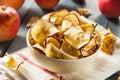 Baked Dehydrated Apples Chips Royalty Free Stock Photo