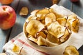 Baked Dehydrated Apples Chips Royalty Free Stock Photo