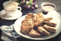 Baked English biscuits