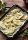 Baked fennel with parmesan. Royalty Free Stock Photo