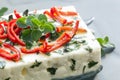 Baked Feta Cheese with Oregano and Chili