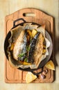 Baked fish mackerel