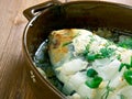 Baked fish in Tatar Royalty Free Stock Photo