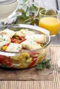 Baked fish with vegetables Royalty Free Stock Photo