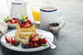 Baked french toast with cream cheese filling