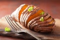 Baked hasselback potato Royalty Free Stock Photo