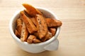 Baked Herbed Sweet Potato Royalty Free Stock Photo