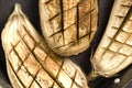 Baked hot eggplant Royalty Free Stock Photo