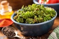 Baked Kale Chips Royalty Free Stock Photo