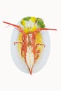 Baked Lobster whole butter with cheese Royalty Free Stock Photo