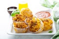 Baked mac and cheese muffins