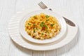 baked mac and cheese topped with panko Royalty Free Stock Photo