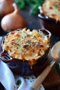 Baked Macaroni Cheese in Ceramic Dish