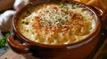 Baked Macaroni Cheese in Ceramic Dish Royalty Free Stock Photo