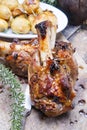 Baked meat, pork knuckle