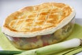 Baked meat and vegetable pie