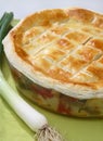 Baked meat and vegetable pie