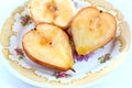 Baked pears and apples