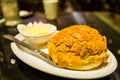 Baked pineapple buttered bun Royalty Free Stock Photo