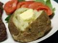 Baked Potato close up Royalty Free Stock Photo