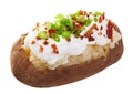 Baked Potato Loaded Royalty Free Stock Photo