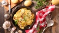 Baked potato slices