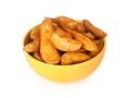 Baked potato wedges Royalty Free Stock Photo