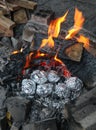 Baked Potatoes - Campfire cooking