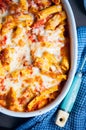 Baked rigatoni pasta