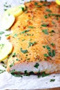 Baked Salmon with Honey Garlic Glaze