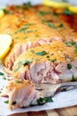 Baked Salmon with Honey Garlic Glaze