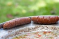 Baked sausages in kotlovina