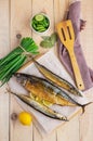 Baked sea fish (saury, mackerel)