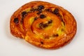 Baked snail with raisin