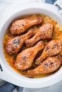Baked spicy chicken legs with sesame