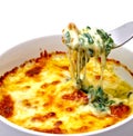 Baked spinach with cheese