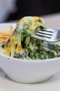 Baked spinach with cheese