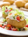 Baked stuffed potato