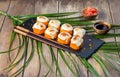 Baked sushi rolls