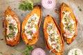 Baked sweet potato Royalty Free Stock Photo