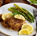 Baked Tilapia Fish Fillet Meal Royalty Free Stock Photo