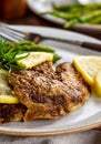 Baked Tilapia Fish Fillet Meal Royalty Free Stock Photo