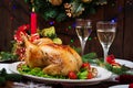 Baked turkey or chicken Royalty Free Stock Photo