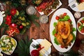 Baked turkey or chicken Royalty Free Stock Photo