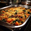 Baked Vegetable Casserole With Herb Crust Royalty Free Stock Photo